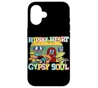 Hippie Heart Gypsy Soul Retro Camper Mushroom Floral Case for iPhone 16