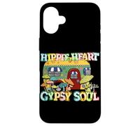 Hippie Heart Gypsy Soul Retro Camper Mushroom Floral Case for iPhone 16 Plus