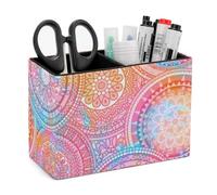 Hippie Mandala Kaleidoscope Elements Fashion Pen Holder Pot for Desk Organiser Accessories Cute Makeup Brush Holder