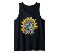 Hippie Medusa Sunflower Mythology Snake Boho Dark Vibe Tank Top