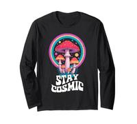 Hippie Mushrooms Psychedelic Forest Fungi Festival Long Sleeve T-Shirt