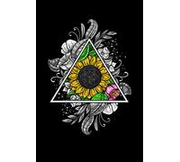 Hippie Notebook: Floral Sacred Geometry Hippie Flowers Notebook