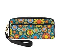 Hippie Pattern Print Stylish Makeup Bag Girls Students Waterproof Cosmetic Pouch Stationery Toiletry