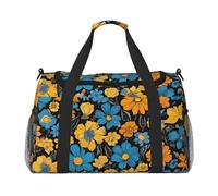 Hippie Pattern Print Womens Sports Bags Travel Bag - Gym Tote Bag with Compartment,Duffel Bags for Men,Ladies Holdall,Carry On Weekend Travel Handbags for Women