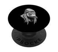 Hippie Peace Animal Reggae Rasta Gorilla PopSockets Adhesive PopGrip
