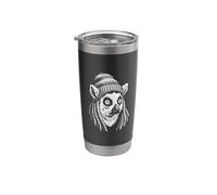 Hippie Peace Animal Reggae Rasta Lemur Stainless Steel Insulated Tumbler