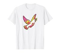 Hippie Peace Dove with Olive Branch Value Graphic T-Shirt, Men, White, M
