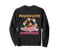 Hippie Peace Love Hippiness Retro Road Trip Vibe Sweatshirt