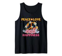 Hippie Peace Love Hippiness Retro Road Trip Vibe Tank Top