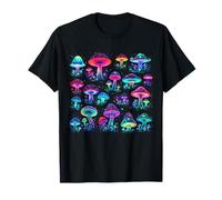 Hippie Psychedelic Mushrooms Cottagecore Aesthetic Fungi T-Shirt