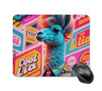 Hippie Sheep Mouse Pad Cute Square Mouse Mat Leather Non-Slip Rubber Base Mousepad Waterproof Computer Mouses Pad for Laptop Wireless Mouses Keyboard Home Office 20 * 25cm