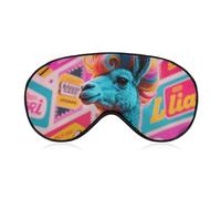 Hippie Sheep Sleep Mask for Women Men, Soft Eye Mask with Adjustable Strap for Sleeping, Light Blocking Travel Blindfold for Nap Comfortable Eye Cover for Home Office