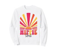Hippie Soul, Peace Groovy Love Retro Vintage 60s Casual Sweatshirt