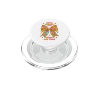 Hippie Summer Love Groovy Coquette Bow Retro Floral Vacation PopSockets PopGrip for MagSafe