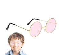 Hippie Sunglasses | Retro Circle Glasses - 60s 70s Disco Party Glasses For Women Men, Costume Accessory, Festival, Groovy Outfit, Photo Props, Shades
