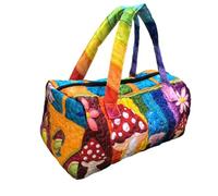 Hippie Van Quilted Duffle Bag, Breathable, Durable, Expandable,Lightweight, Dry-Wet Separation for Outings and Travel (#11,Medium (16"x8"x8"))