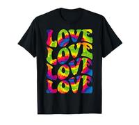 Hippie Vintage 70s Tie Dye Groovy Love T-Shirt