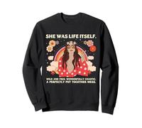 Hippie Wild Free Woman Rainbow Boho Flower Retro Vibe Sweatshirt