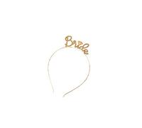 HiPPITY HOP The party collective Bride Crystal Stone Hairband For Bachelorette Parties (Gold)