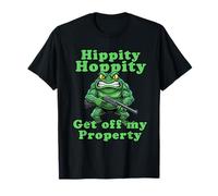 Hippity Hoppity Get Off My Property Funny Bunny T-Shirt
