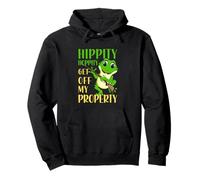 Hippity Hoppity Get Off My Property Funny Frog Pullover Hoodie