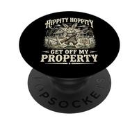 Hippity Hoppity Get Off My Property Rabbit PopSockets Adhesive PopGrip