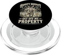 Hippity Hoppity Get Off My Property Rabbit PopSockets PopGrip for MagSafe
