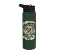 Hippity Hoppity Get Off My Property Rabbit Stainless Steel Insulated Water Bottle