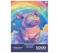 Hippo 1000 Piece Jigsaw Puzzles for Adults Animal Whimsical Challenge Colourful Educational Games 70x50cm/1000pcs