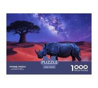 Hippo 1000 Piece Paper Jigsaw Puzzles Wildlife Impossible Puzzle Beautiful Decoration for Adults And Kids 70x50cm/1000pcs