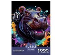 Hippo 1000 Pieces Paper Jigsaw Puzzle What Happens Next Beautiful Decoration for Adults And Kids 38x26cm/1000pcs
