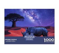 Hippo 1000pcs Wildlife Paper Jigsaw Puzzle Colourful Puzzle Educational Games for Adults And Kids 38x26cm/1000pcs