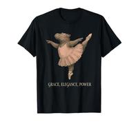 Hippo Ballerina Grace Elegance Power Dance T-Shirt