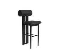 Hippo Bar Stool H65 Black Oak/Anthracite 21003