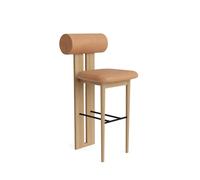 Hippo Bar Stool H65 Natural Oak/Camel 21004