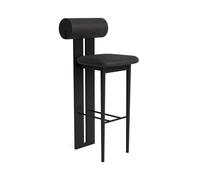 Hippo Bar Stool H75 Black Oak/Anthracite 21003