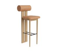 Hippo Bar Stool H75 Natural Oak/Camel 21004