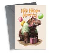 Hippo Birthday Card