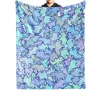 Hippo Blanket Gifts, 40"x50" Hippo Throw Soft Flannel Blanket, Warm Lightweight Cozy Hippo Gifts for Girls Boys