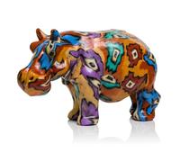 Hippo Candles - fair Trade Handmade Swazi Candles (Small, Colourful Pattern)