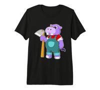 Hippo Farmer Garden Tool Farm Premium T-Shirt