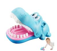 Hippo Game with Teeth - ABS 15x10.5x11cm | Dentist Bite Finger Interactive