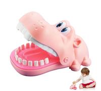 Hippo Game with Teeth - Interactive Mouth Biting Hand Kid Reaction G,AME | Random Challenge Fast Reaction Skill Training Board Game for Tailgate, Birthday, Christmas, Halloween Parties