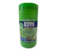 Hippo H18727 Multi-Purpose Bamboo Cleaning Wipes 80 XL Biodegradable Eco-Friendly Wipes for Paint, Oil, Adhesive & Grime, Lemon Scented, Skin Safe, Trade & DIY Use - Hanicks (Tub Refill Pack)