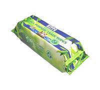 Hippo H18727 Multi-Purpose Bamboo Cleaning Wipes 80 XL Biodegradable Eco-Friendly Wipes for Paint, Oil, Adhesive & Grime, Lemon Scented, Skin Safe, Trade & DIY Use - Hanicks