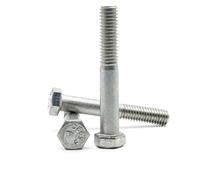 Hippo Hardware 1/4" X 5/8" TPI 20 UNC Hex Head Bolts Hexagon Set Screws Imperial Inch A2 Stainless Steel (Pack of 10)