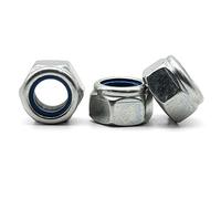 Hippo Hardware M10 (10mm) Nyloc Nylon Insert Locking Nuts A4 Marine Grade Stainless Steel (Pack of 5)