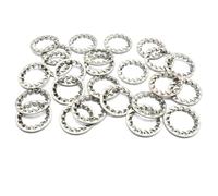 Hippo Hardware M18 (18mm) Internal Toothed Shakeproof Lock Washers Serrated Tooth Form J A2 Stainless Steel DIN6798 (Pack of 100)