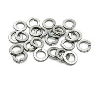 Hippo Hardware M5 (5mm) Spring Washers Square Coil Split Lock Washers A2 Stainless Steel (Pack of 100)