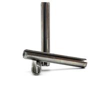 Hippo Hardware M5 (5mm X 26mm) Slotted Spring Tension Pins Roll Pin Sellock A2 Stainless Steel DIN1481 (Pack of 3)